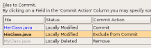 exclude from commit small