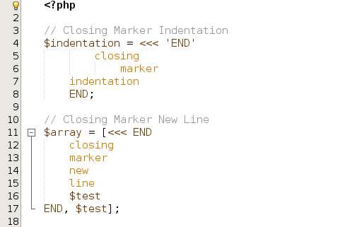 nb100 php73 flexible heredoc and nowdoc syntaxes