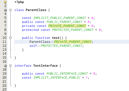 nb100 php editor class constant visibility 01