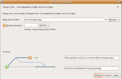 svn merge small