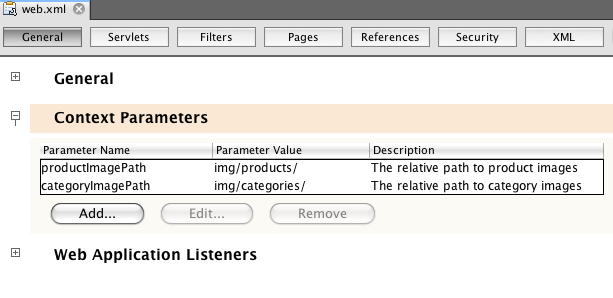 context parameters