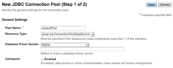 gf new jdbc pool1