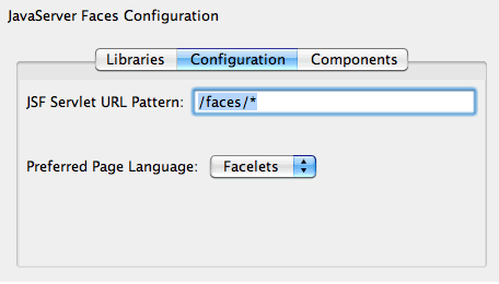 jsf configuration