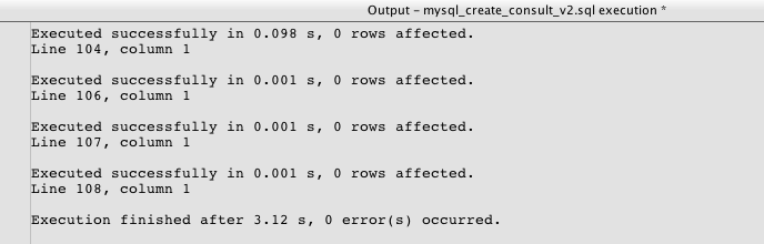 run sql output