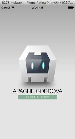 cordova ios7 run