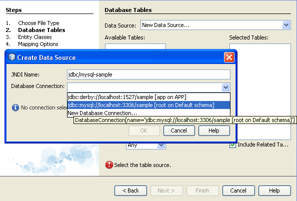 new mysql datasource